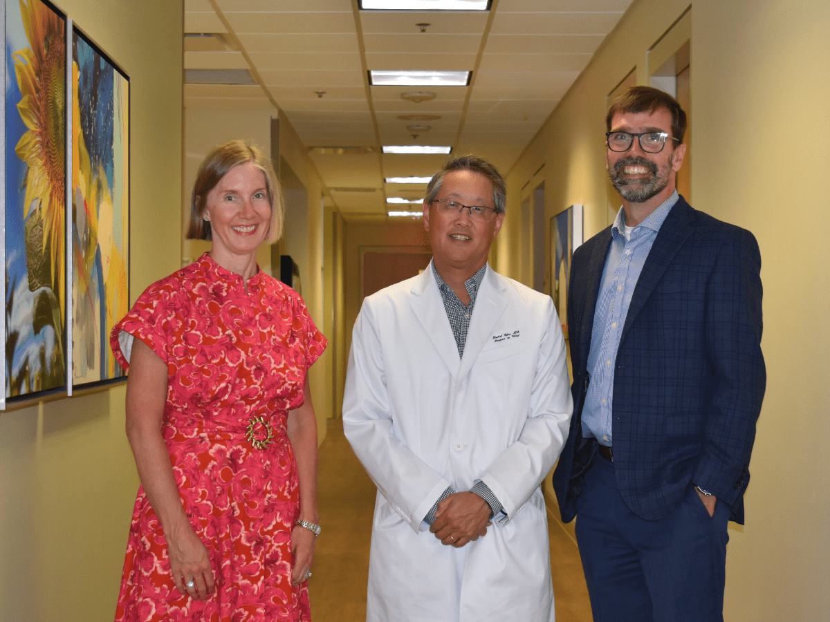 Ragan Cain, Dr. Herbert Chen, and Rev. Brian Erickson