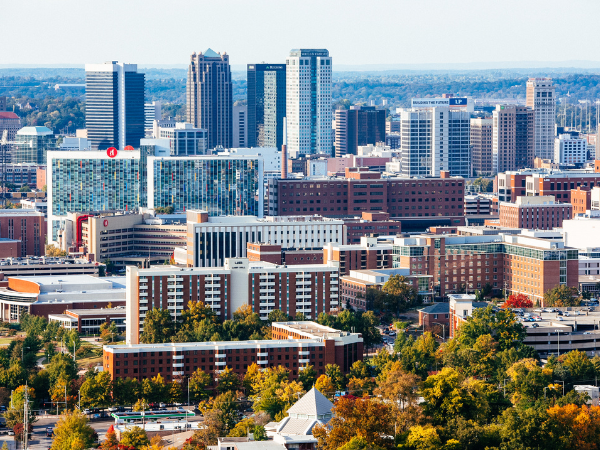 Birmingham skyline including UAB