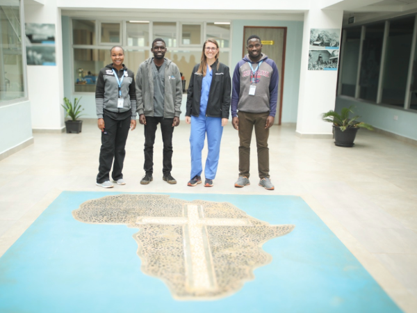 Dr. Rebeka Sipma with residents at Kijabe Hospital in Kijabe, Kenya