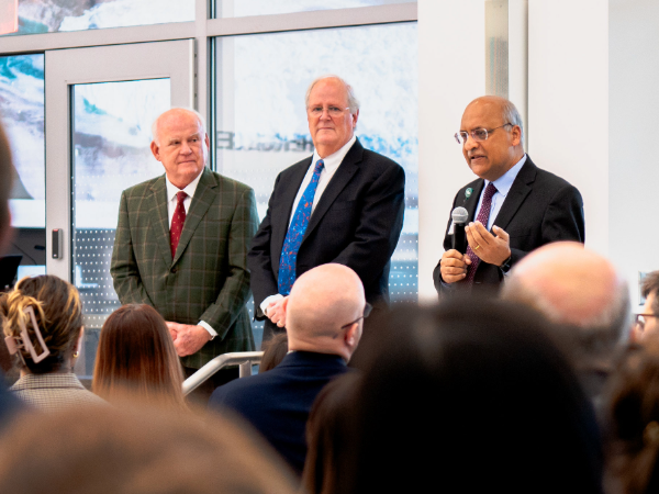 Dr. Ray Watts, Dr. David Standaert, and Dr. Anupam Agarwal