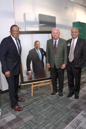 Portrait of former Heersink School of Medicine dean unveiled