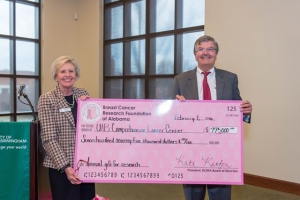 BCRFA presents its largest donation to UAB Cancer Center