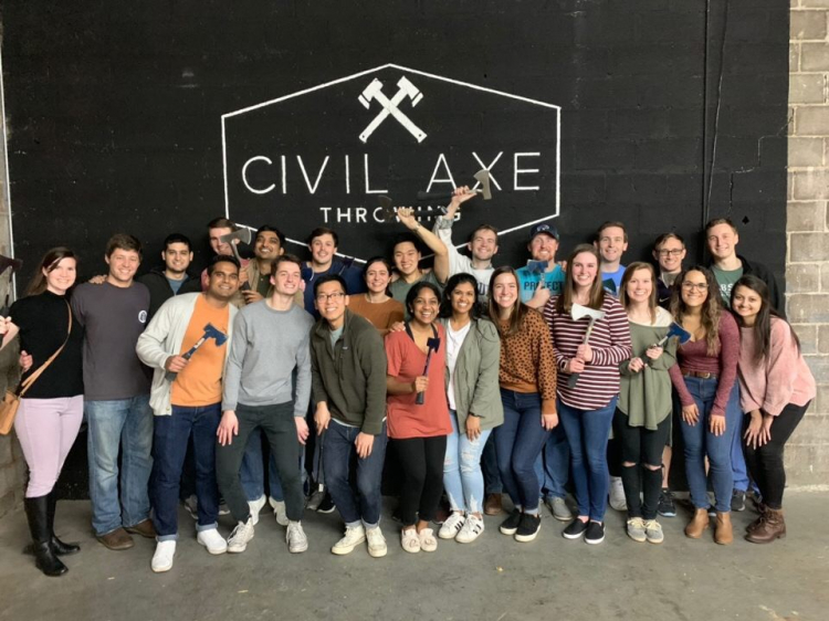 Kirklin LC at Civil Axe Throwing