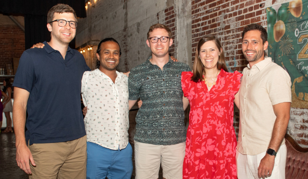 Drs. Austin Nave, Max Musharoff, Brent Hoffman, Lauren Williams, and Nathan Fischer