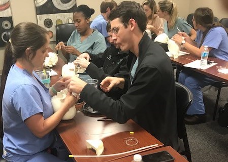 UAB Otolaryngology residents in training workshop