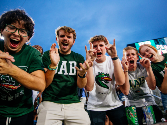 UAB football stock image