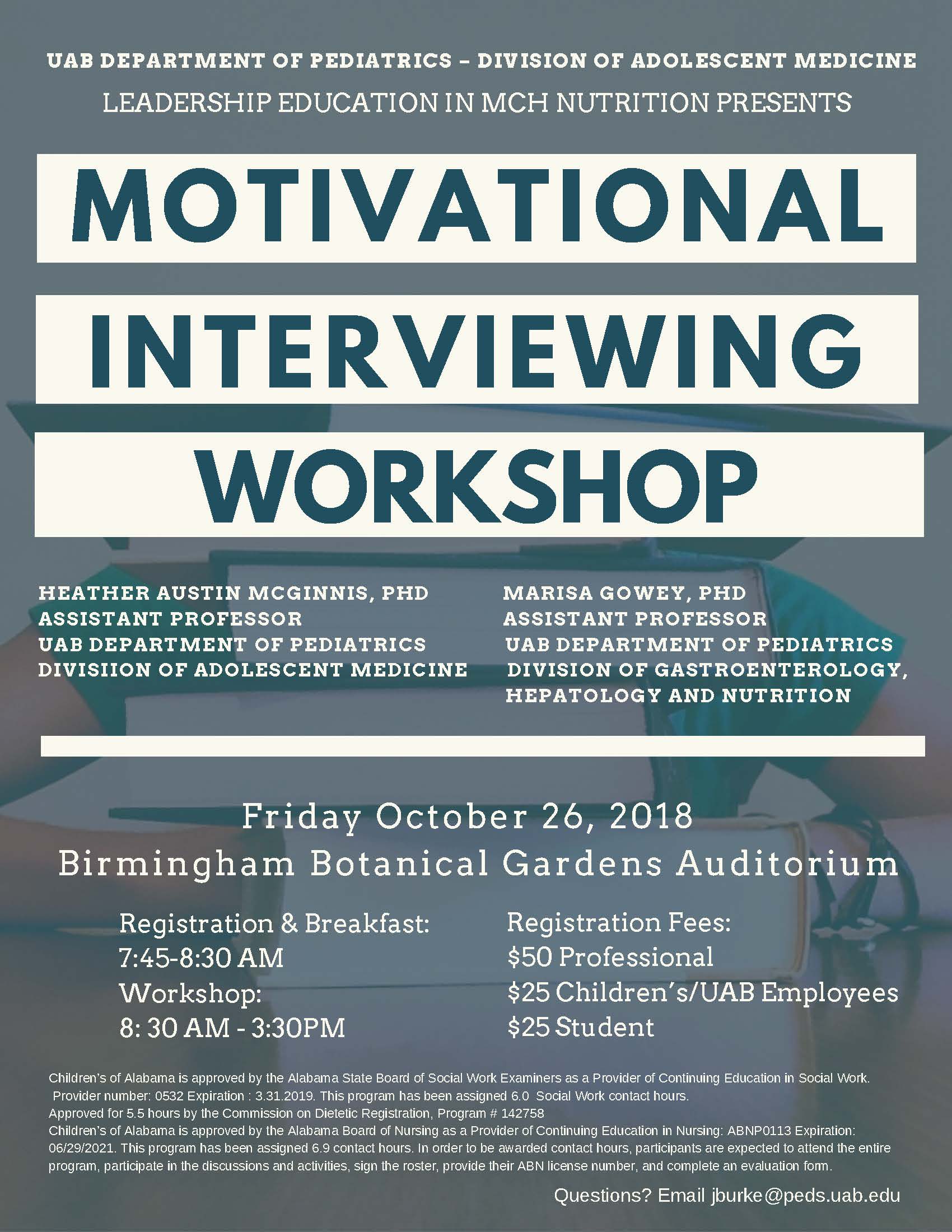 Motivational interviewing flyer2018