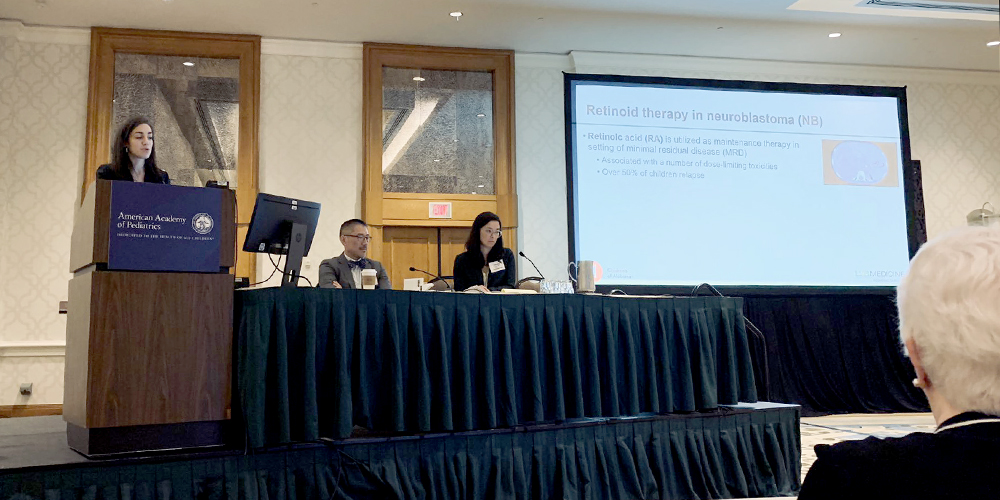 UAB general surgery research resident Dr. Raoud Marayati presents “Novel Retinoic Acid Derivative Induces Differentiation and Growth Arrest in Neuroblastoma,” at the American Academy of Pediatrics 2019 National Conference and Exhibition in New Orleans, Louisiana, Oct. 25-29.