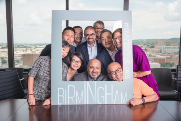 The Society of Asian Academic Surgeons Executive Council pose for a photo at the organization's second annual meeting, hosted by the UAB Department of Surgery at Children's Hospital.