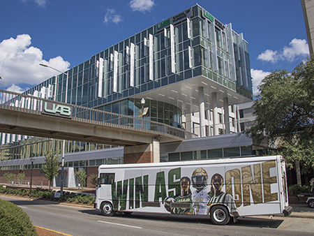 Exterior of the School of Nursing Building, 2018.