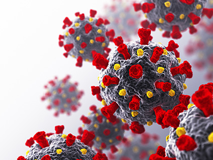 Coronavirus. COVID-19. 3D Render