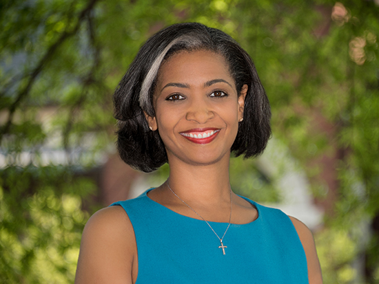 Environmental head shot of Dr. Stephanie Yates, PhD (Associate Professor, Accounting and Finance), 2017.