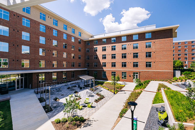 newly named McMahon Hall Photo of the McMahon Hall which opened in fall 2020 on the south half of the block bordered by Ninth and 10th avenues South and 16th and 17th streets.