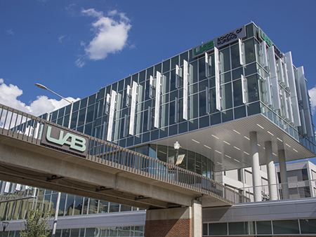 Exterior shot of UAB's School of Nursing