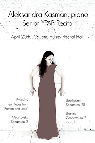 aleksandra recital poster