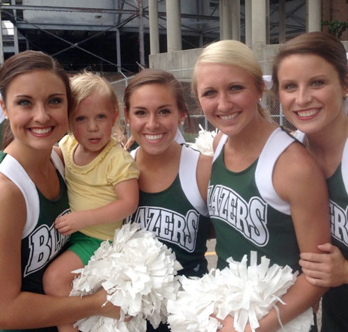 game day cheerleaders