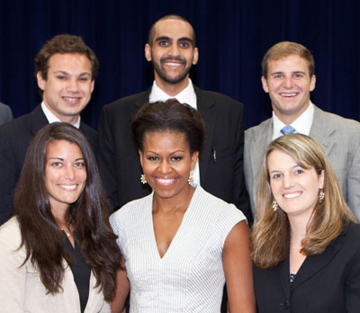 Carpenter with First Lady