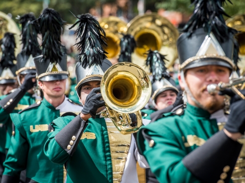 Marching Blazers 2014 homecoming parade