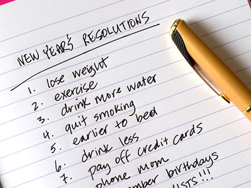 New Year's resolutions