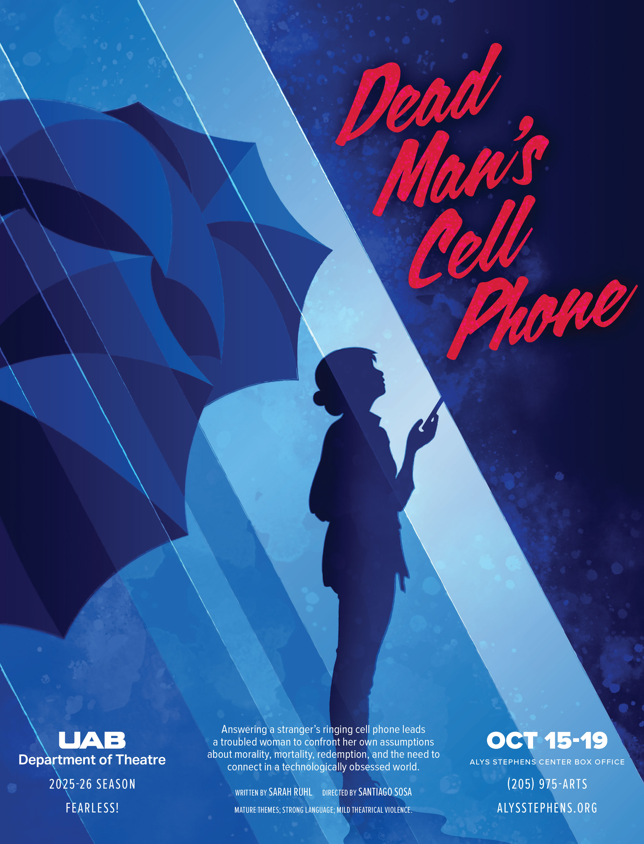 Theatre Dead Man Cell Phone graphic