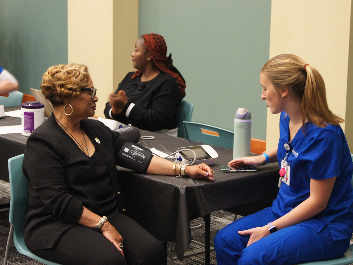 Bobbie Knight, J.D., President of Miles College, at Regional Wellness Day.