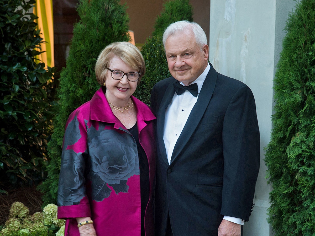 Outdoor portrait of Frances and Miller Gorrie