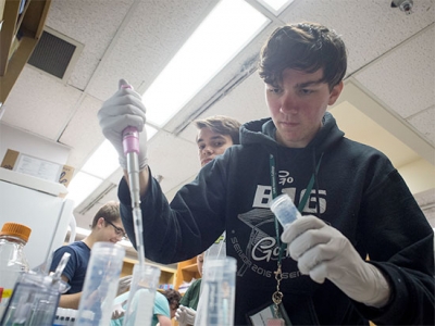 Undergrads get a hands-on, authentic research experience with a state-of-the-art gene editing technology