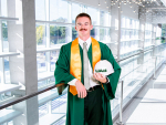 Marching to the beat of his own drum: UAB drumline member graduates with civil engineering degree