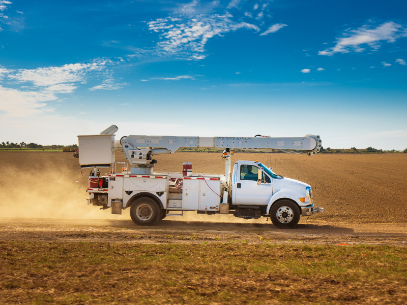 Utility trucks turn transformers with help from National Science Foundation grant