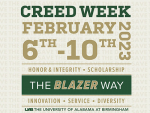 Students learn about integrity, service, diversity and more for UAB Creed Week, Feb. 6-10