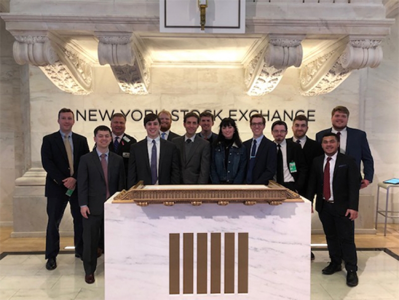 Finance students present Green and Gold Fund successes in the Big Apple