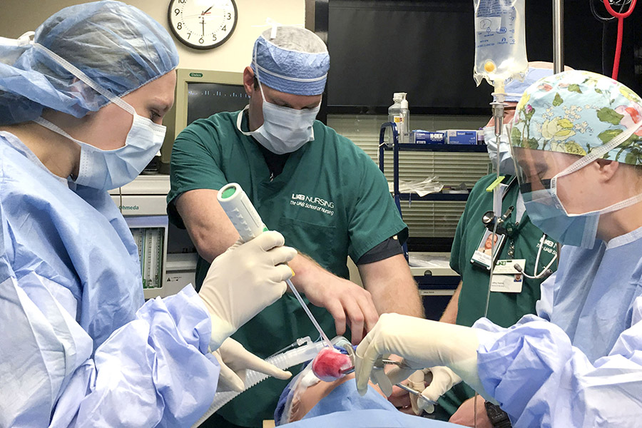 Nurse Anesthesia student simulation