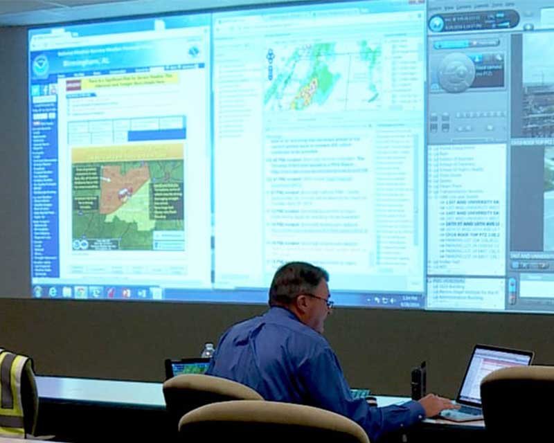 Person manning the Emergency Management office