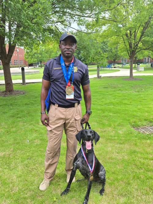 Officer Marvin Henderson and Dolly