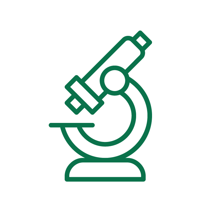 Icon of a microscope.