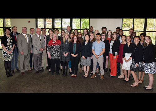 Students honored for earning prestigious national and international awards at the annual UAB Fellowships Luncheon at UAB Alumni House.