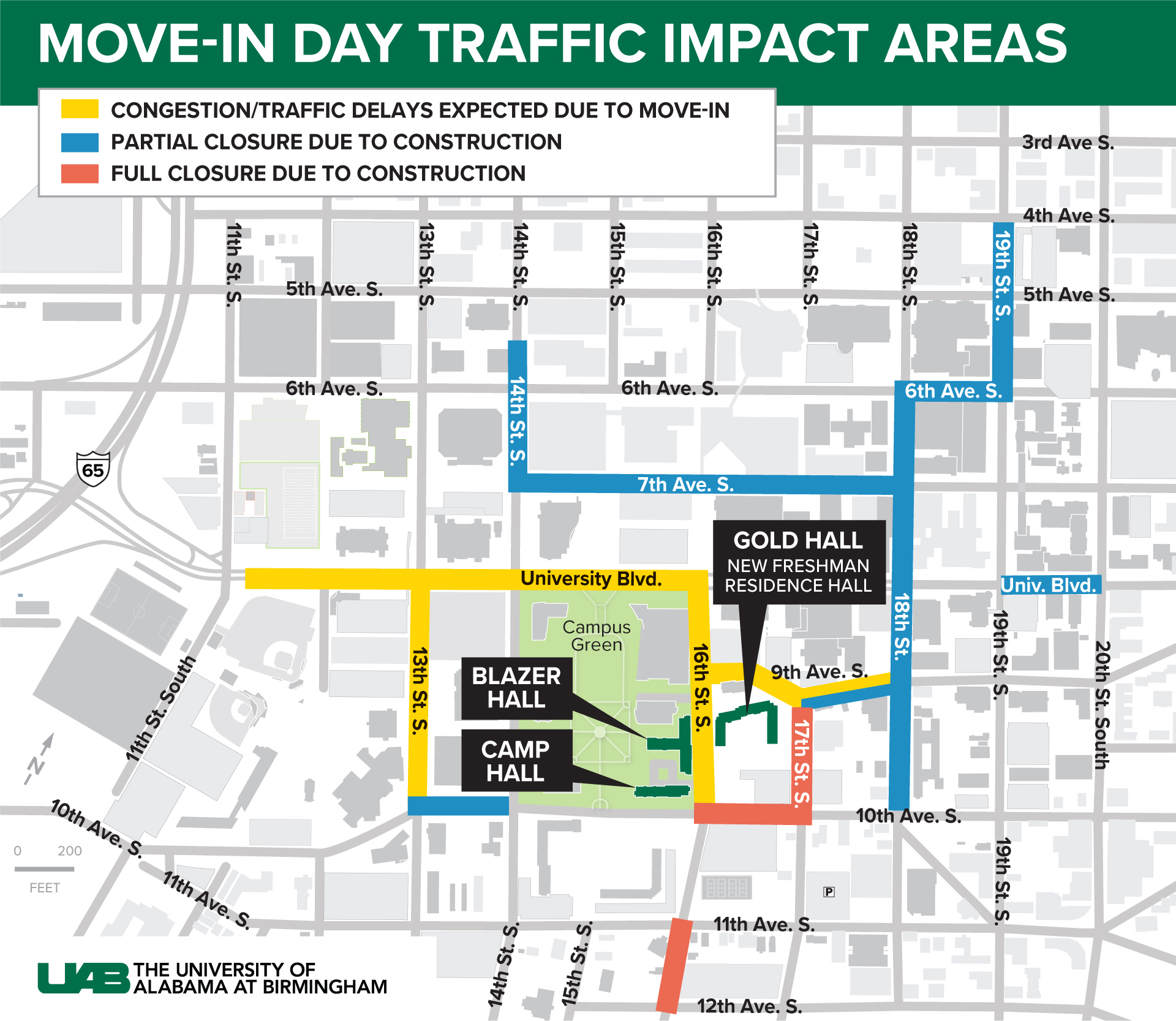 2020 Move In Day Traffic map FINAL