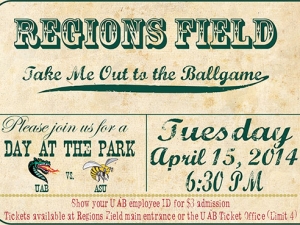 Exchange Faculty &amp; Staff Night tickets for any UAB Baseball game