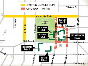 Change your commute route Aug. 21-25 for student move-in