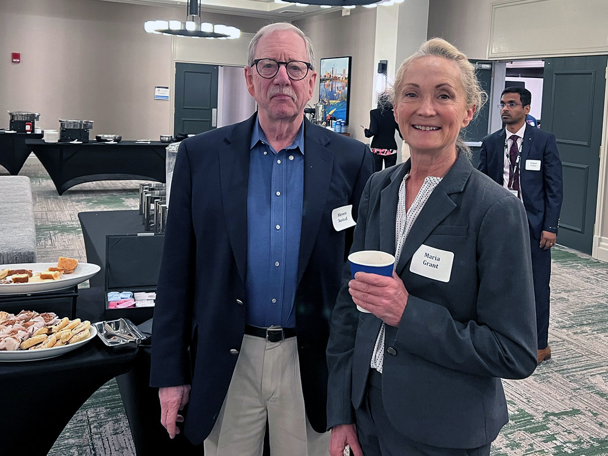 Stephen Austad and Maria Grant.