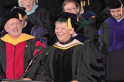 sharon shaw hooding ceremony