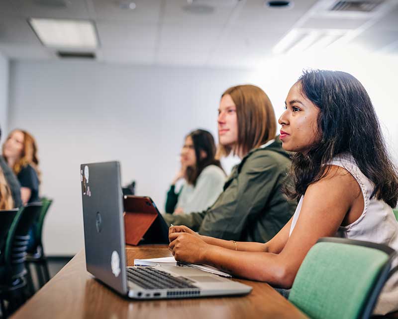 Students in an accelerated learning class. 