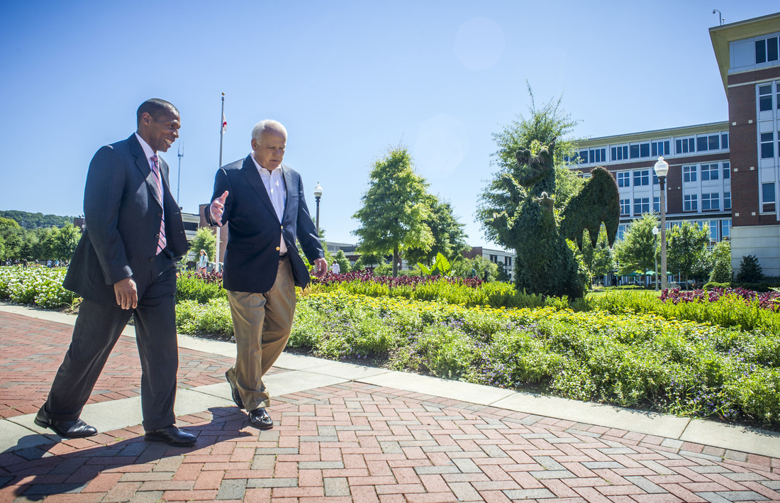 Dr.Jones and Dr.Watts on a stroll