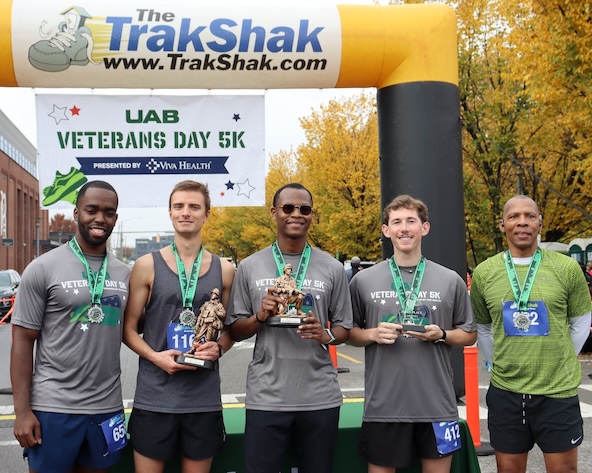 Veterans Day 5K 2025 top finishers