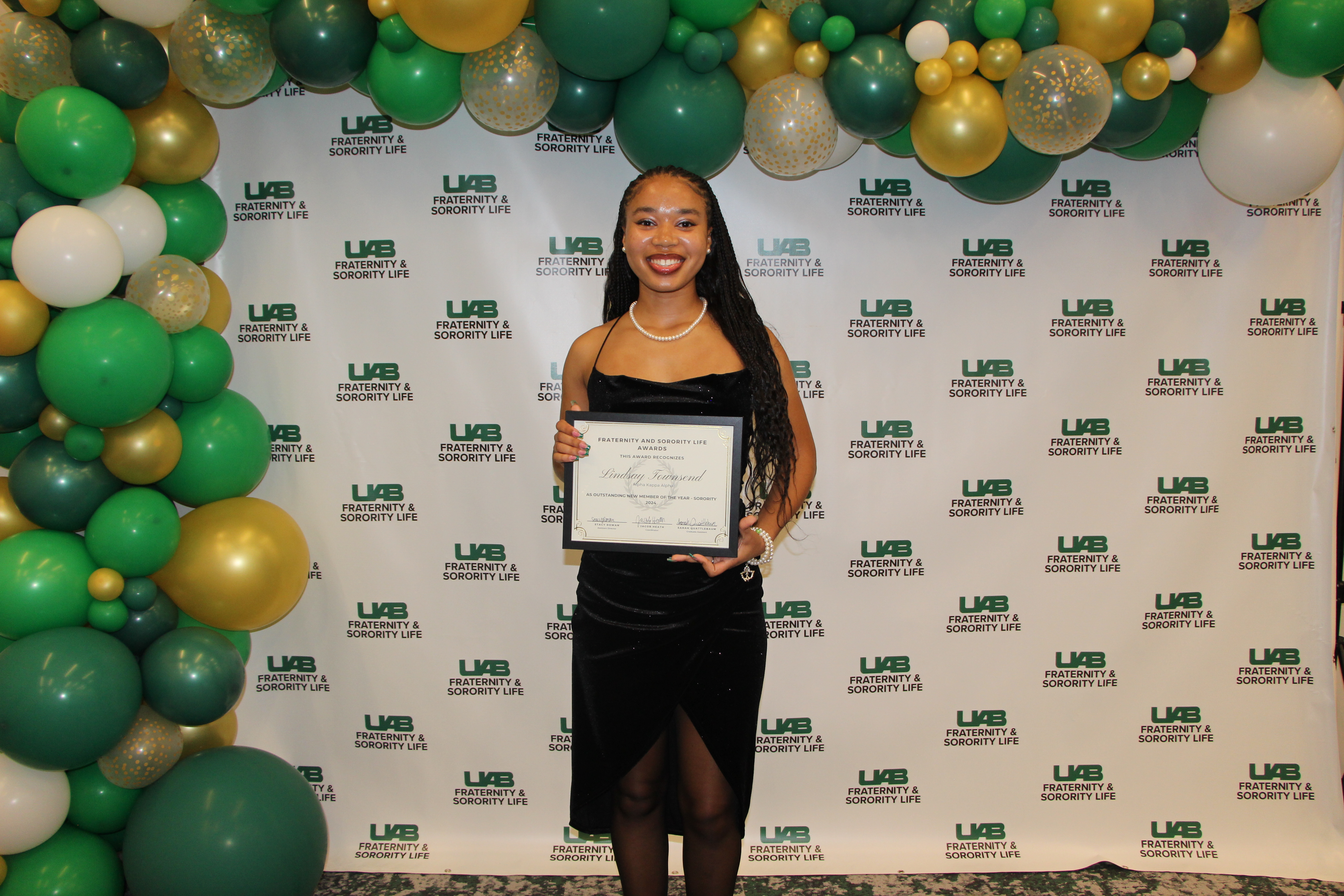 New Member of the Year – Sorority