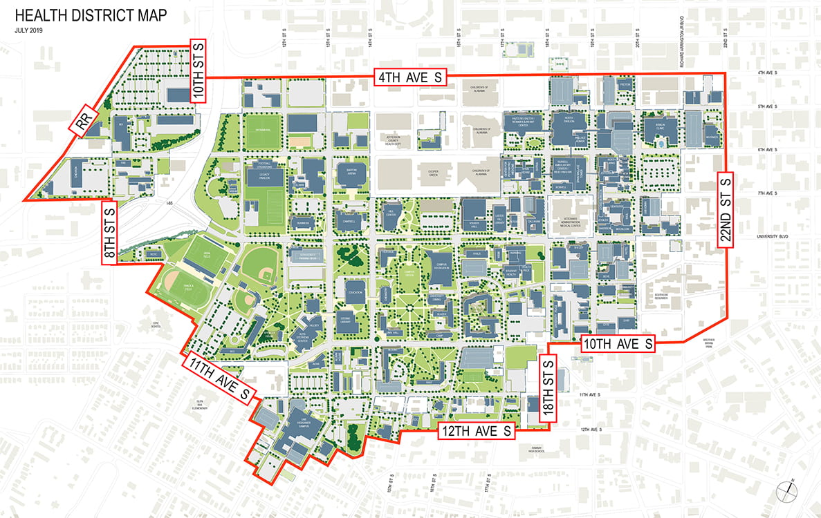 Birmingham Health District Map