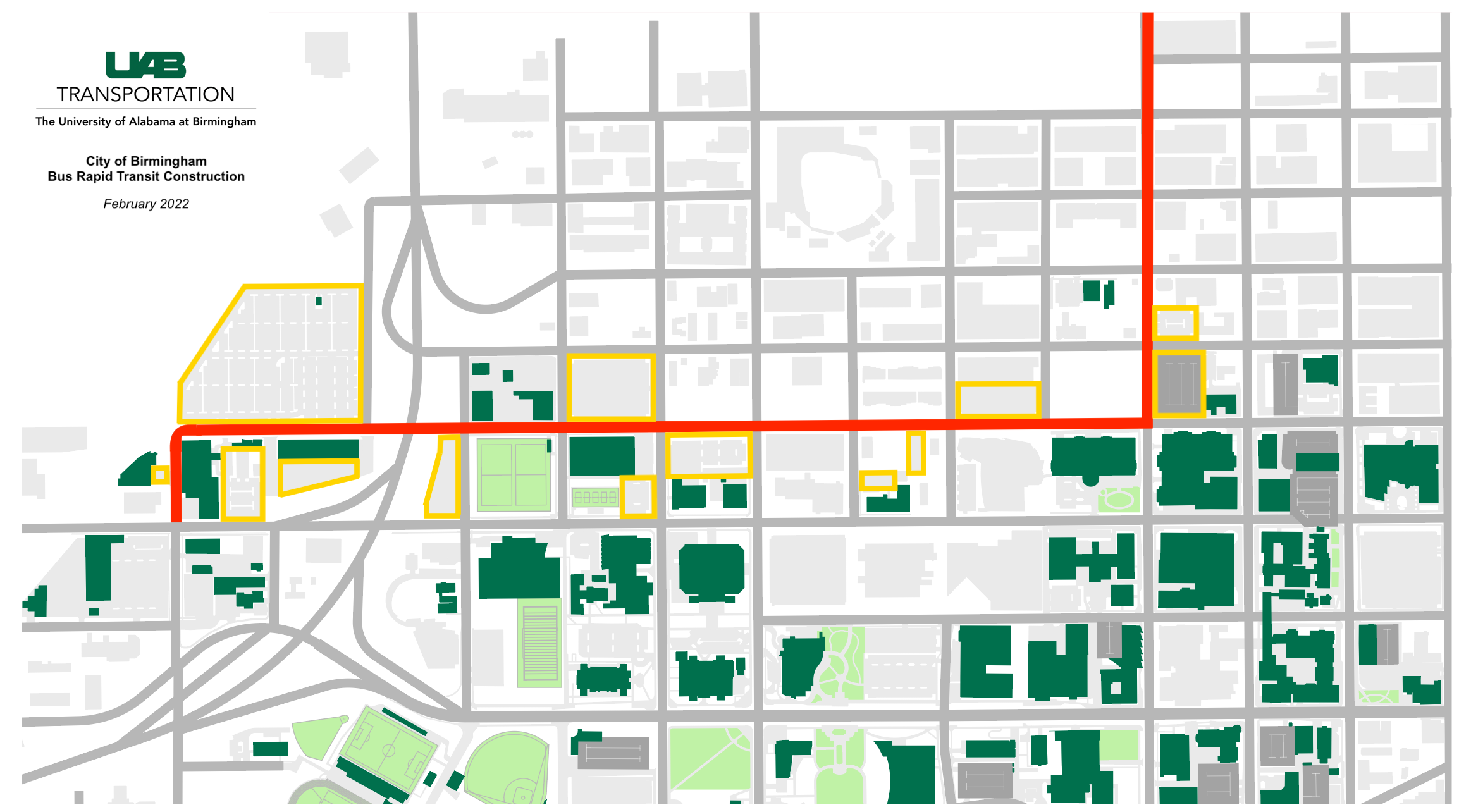 BRT Construction Map 220202