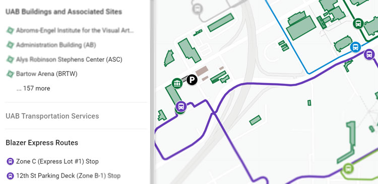 Interactive Transportation Map