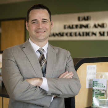 Image of Brian Atkinson in the UAB Transportation office