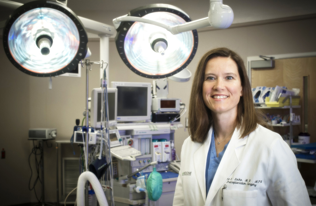 Photo of Jayme Locke in operating room